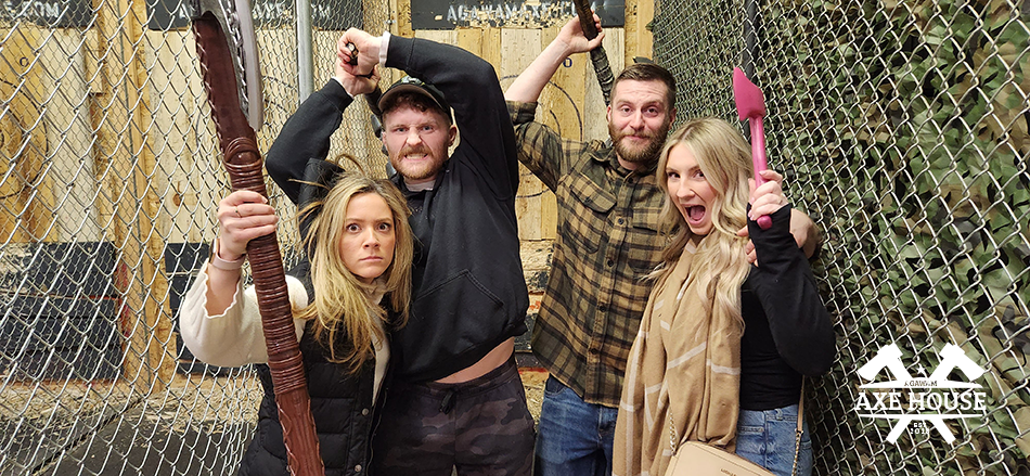 Agawam Axe House, axe throwing in western mass. Some of our amazing axe throwing guests.