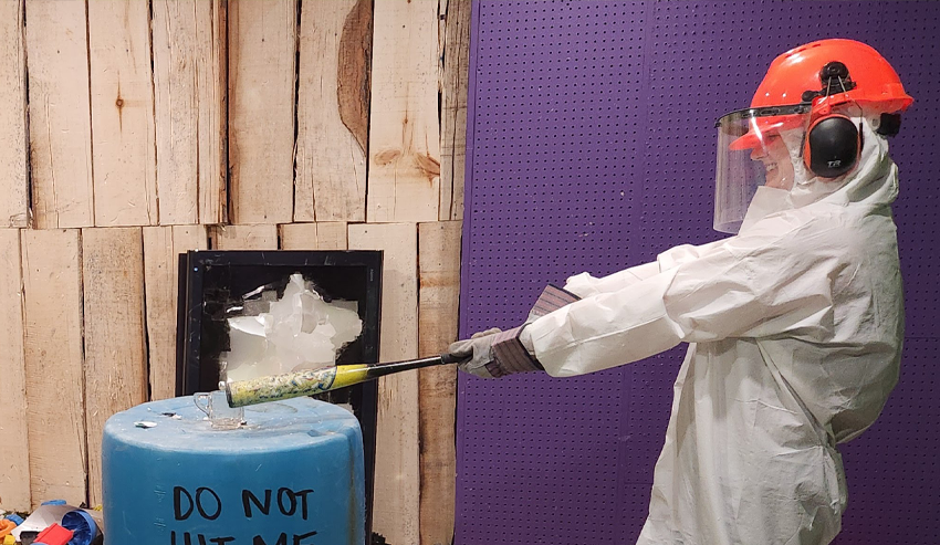 Someone raging in our Smash House.