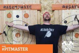 Agawam Axe House, Agawam Axe, Axe House, The Axe House, Agawam MA, Axe Throwing, Leagues, PitMaster, Pit Master