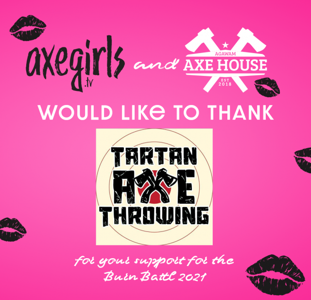 Axe Throwing - Burn Battle 2021 - Sponsors - Tartan Axe Throwing