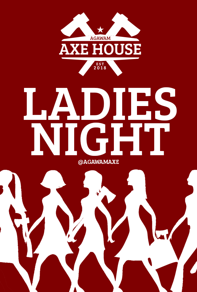 Agawam Axe House - Axe Throwing - Ladies Night - Girls Night - Things to do - Western mass - Promo Code