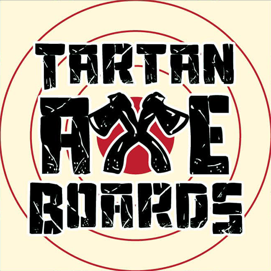 Tartan Axe Boards - 2022 Burn Battle sponsors for target wood