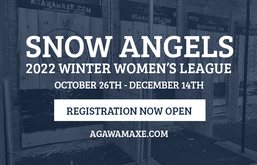 Agawam Axe House - Axe Throwing Leagues - IATF Leagues - Axe Throwing - wOMENS League - sports FOR WOMEN