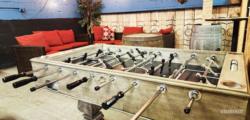 Agawam Axe House - corporate team buildings, corporate events, axe throwing, axe throwing in western mass, IATF venue, birthdays, tournaments, events, parties and more. foosball near me