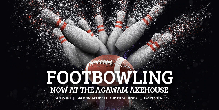 agawam axe house - footbowling - football bowling - things to do in ma