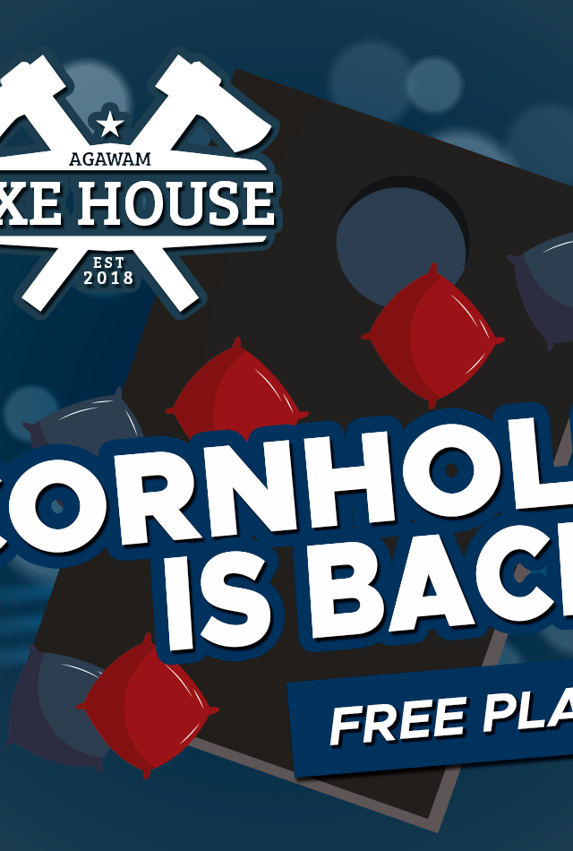 Agawam Axe House, Axe Throwing, axe throwing fun, things to do near me, Agawam, Western Mass, cornhole, cornhole