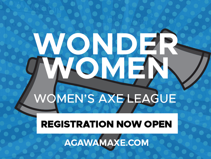 Title Image - Wonder Women Axe throwing League at the Agawam Axe House - Axe Throwing Leagues - IATF Leagues - Axe Throwing - Co-Ed League - sports - IATF Premier League