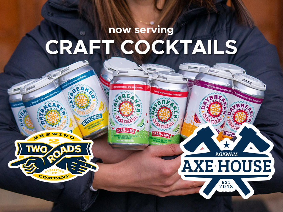 Agawam Axe House is now serving Daybreaker craft cocktails