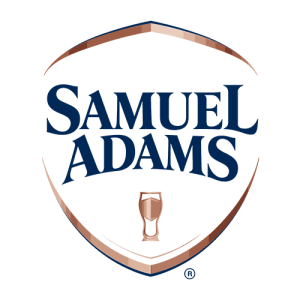 Sam Adams logo - Craft beers at the Agawam Axe House. Axe throwing and free brews. Enjoy drinks at the bar