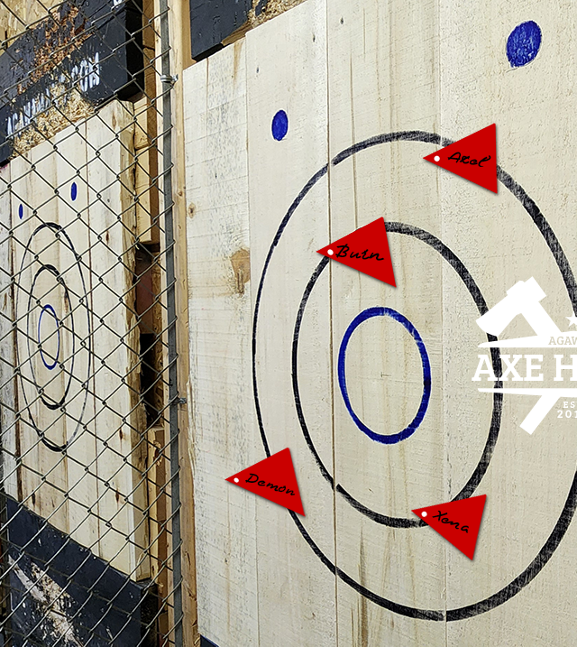 Flag Fury at the Agawam Axe House. Axe Throwing near me. Axe throwing in Western MAss, Agawam, AgawamAxe