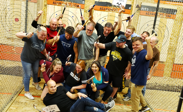 Agawam Axe House - Axe Throwing Leagues for beginners.