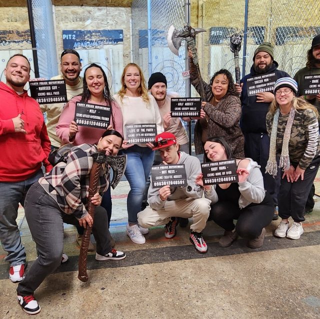 Agawam Axe House, axe throwing in western mass. Some of our amazing axe throwing guests.