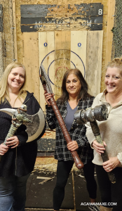 Agawam Axe House, axe throwing in western mass. Some of our amazing axe throwing guests.