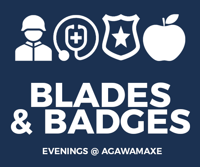 Blades & Badges Night, a summer-long promotion for military, educators, healthcare workers, and first responders.