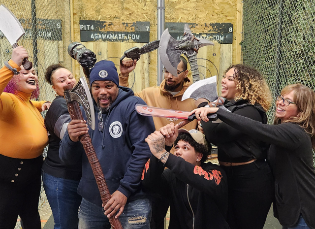 A party at the Agawam Axe House