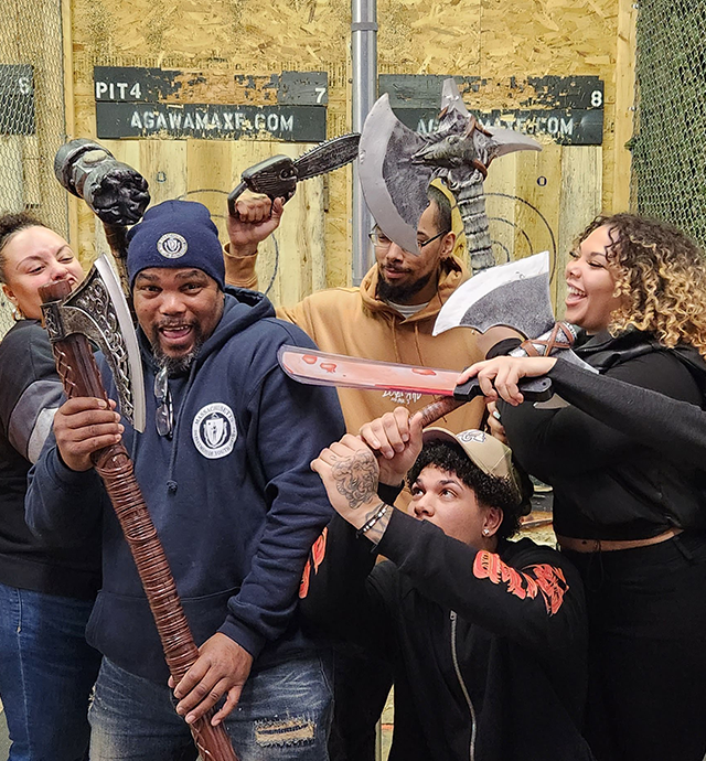 A party at the Agawam Axe House