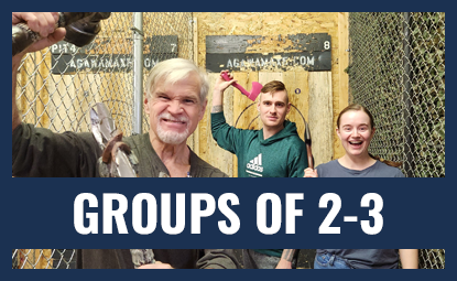Axe throwing packages for 2-3 guests at the Agawam Axe House - Axe Throwing bar in Agawam MA
