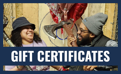 gift certificates for axe throwing and agawam smash house rages rooms at the Axe Throwing bar in Agawam MA